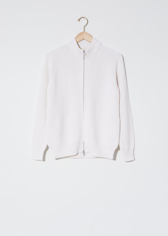 Cotton & Cashmere Zip Cardigan