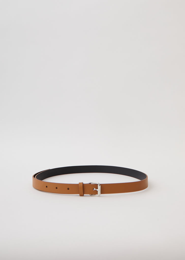Bi-Color Nappa Leather Belt