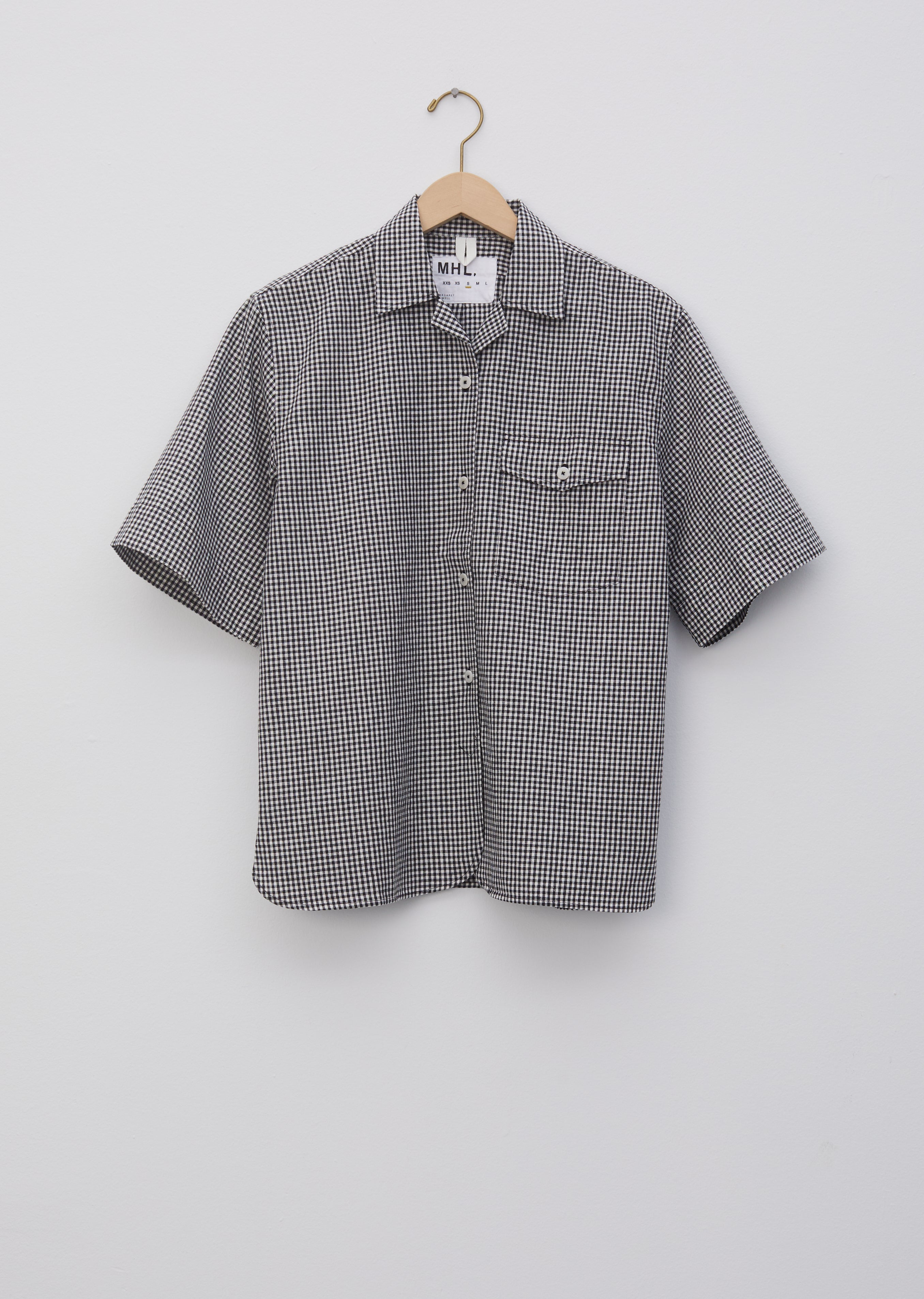 Cotton Linen Gingham Safari Shirt – La Garçonne