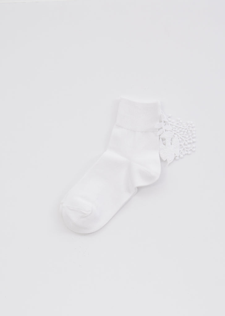 Forest Parade Socks — White
