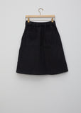 Natural Denim Side Zip Skirt
