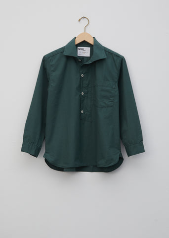 Cotton Asymmetric Collard Shirt