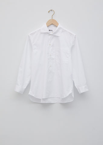 Cotton Asymmetric Collard Shirt