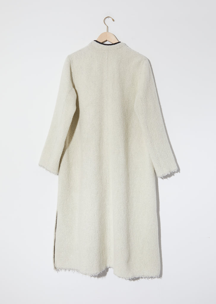 Reversible Wool Lurex Bouclé Coat