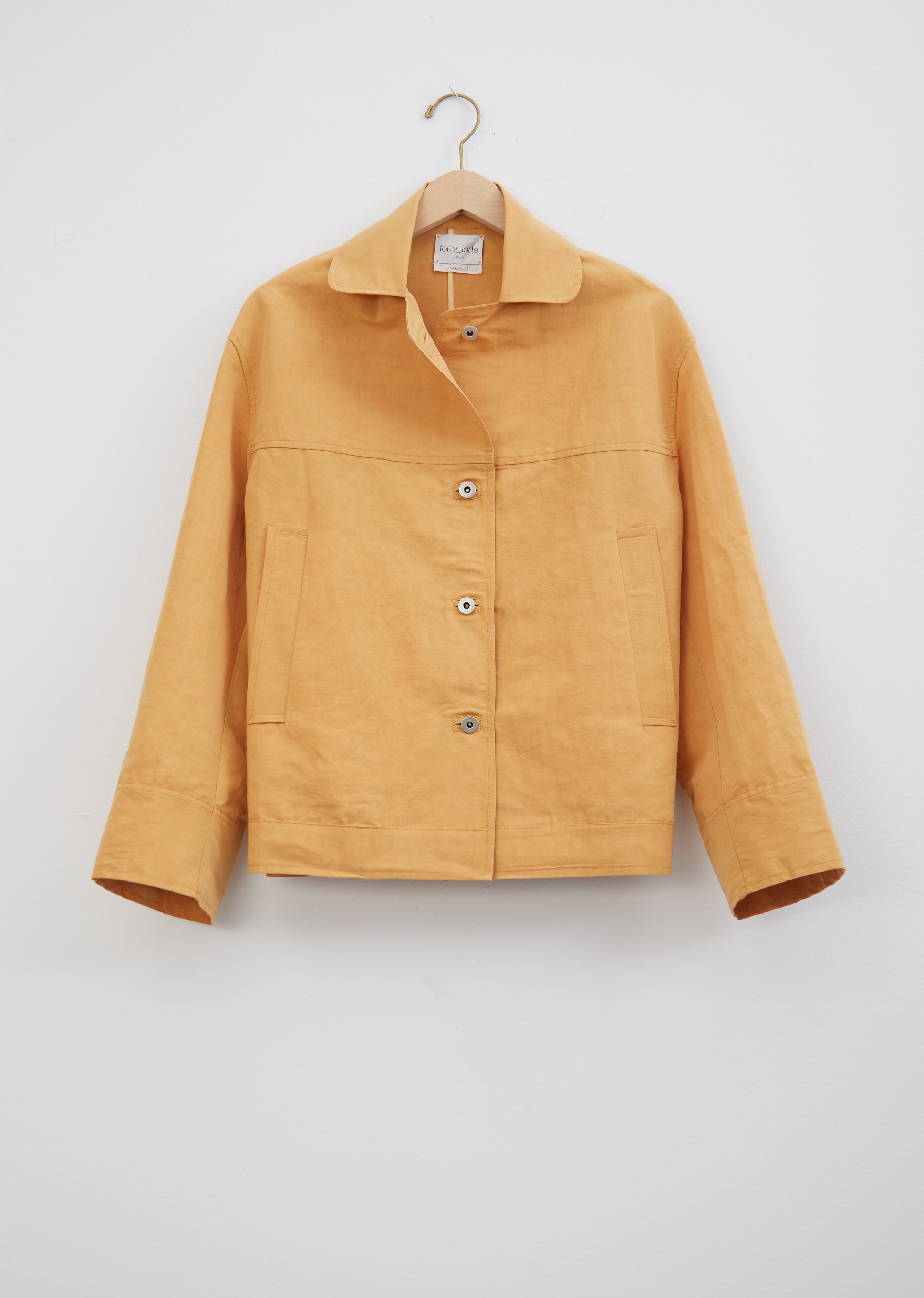 Slubbed Cotton & Linen Oversized Jacket – La Garçonne
