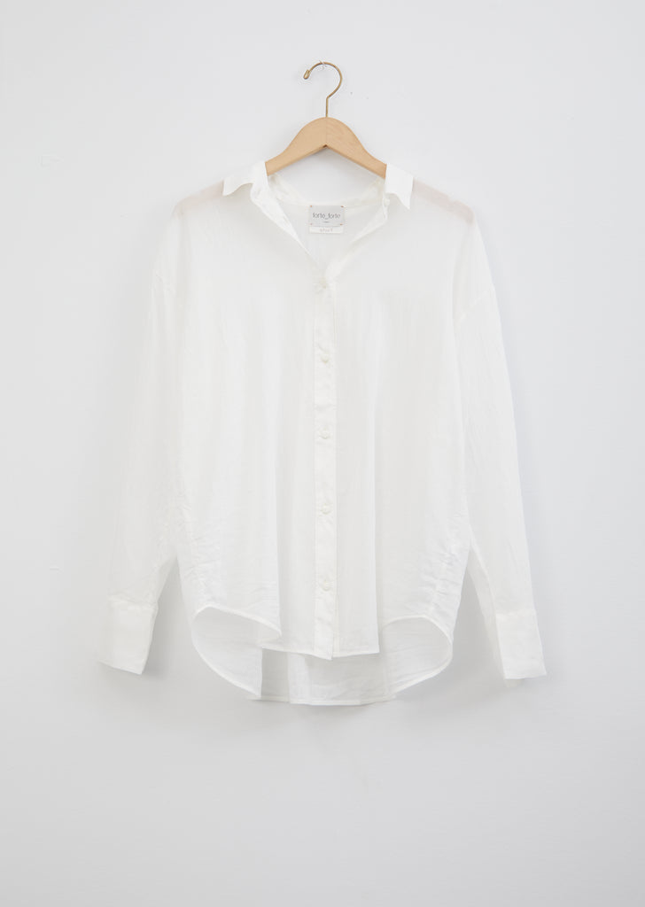Cotton & Silk Crochet Buttons Shirt