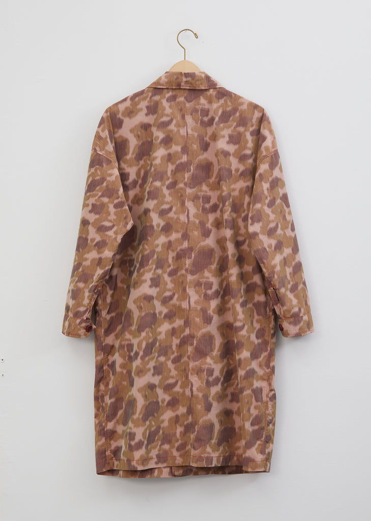 Cotton Blend Printed Trench