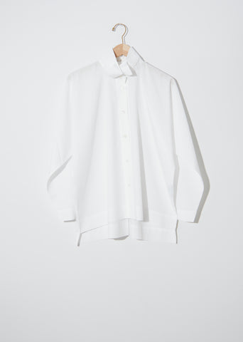 Tuxedo Collar Shirt — White