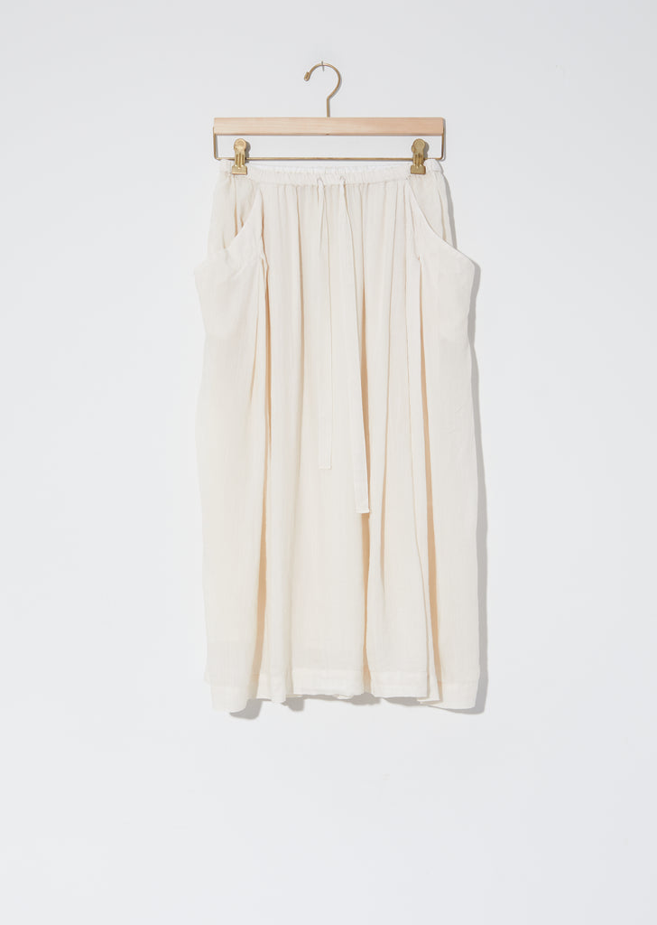 Crinkled Drawstring Skirt