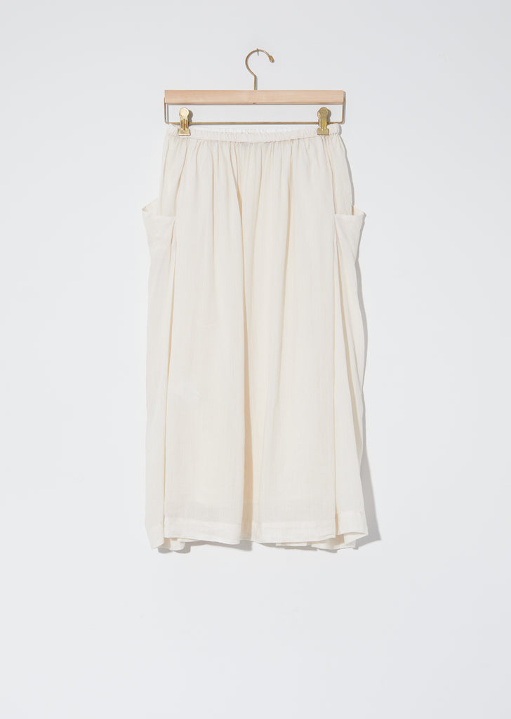 Crinkled Drawstring Skirt