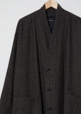 Oversized Wool Coat — Brown