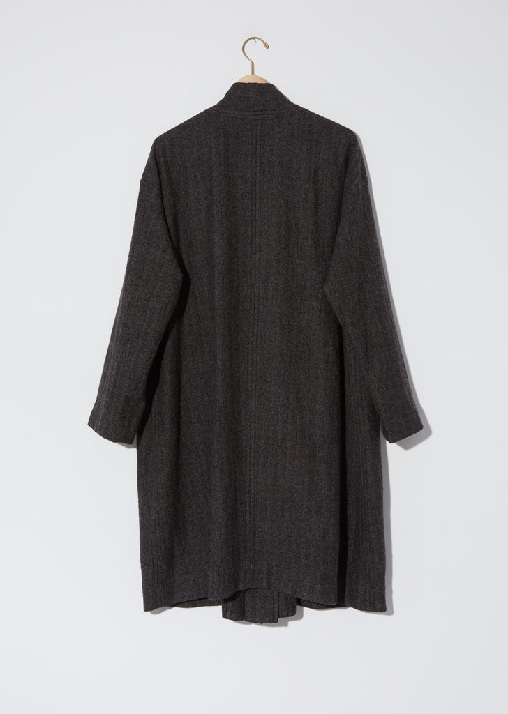 Oversized Wool Coat — Brown