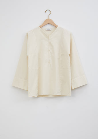 Henley Shirt – Cream – La Garçonne