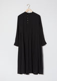 Chinese Collar Ruched Dress