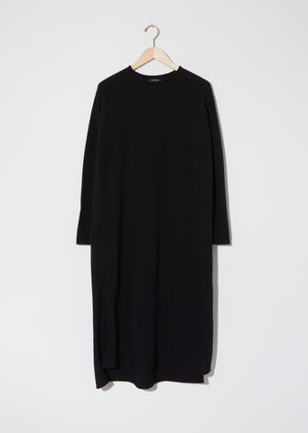 Knit Pullover Dress — Black