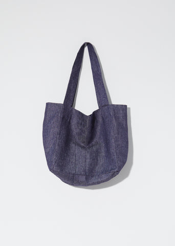 Jute Tote — Denim Navy