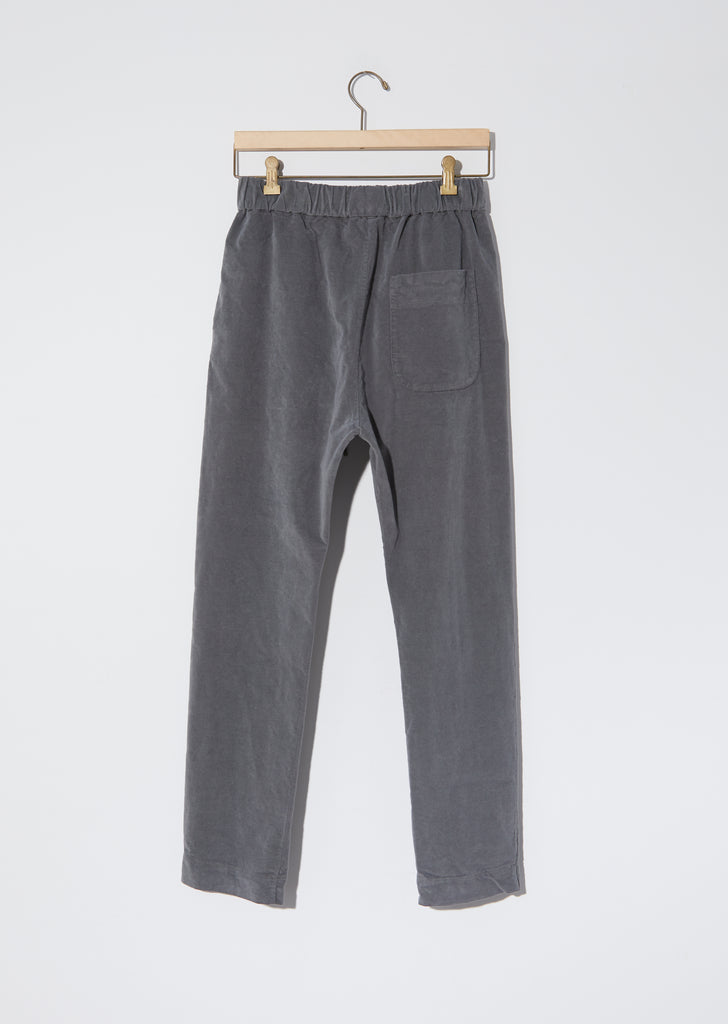 Velvet Basic Trousers — Gray