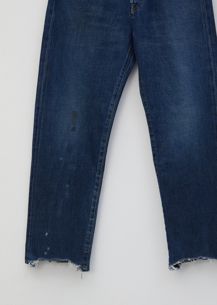 Selvedge Denim Used Ankle Cut Jeans