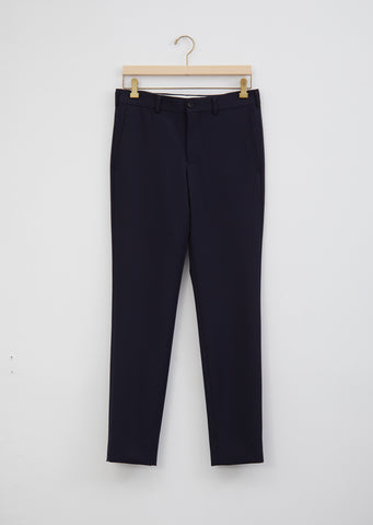 Wool Blend Flat Front Trousers