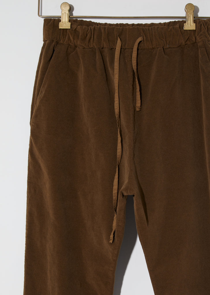 Velvet Basic Trousers — Caramel