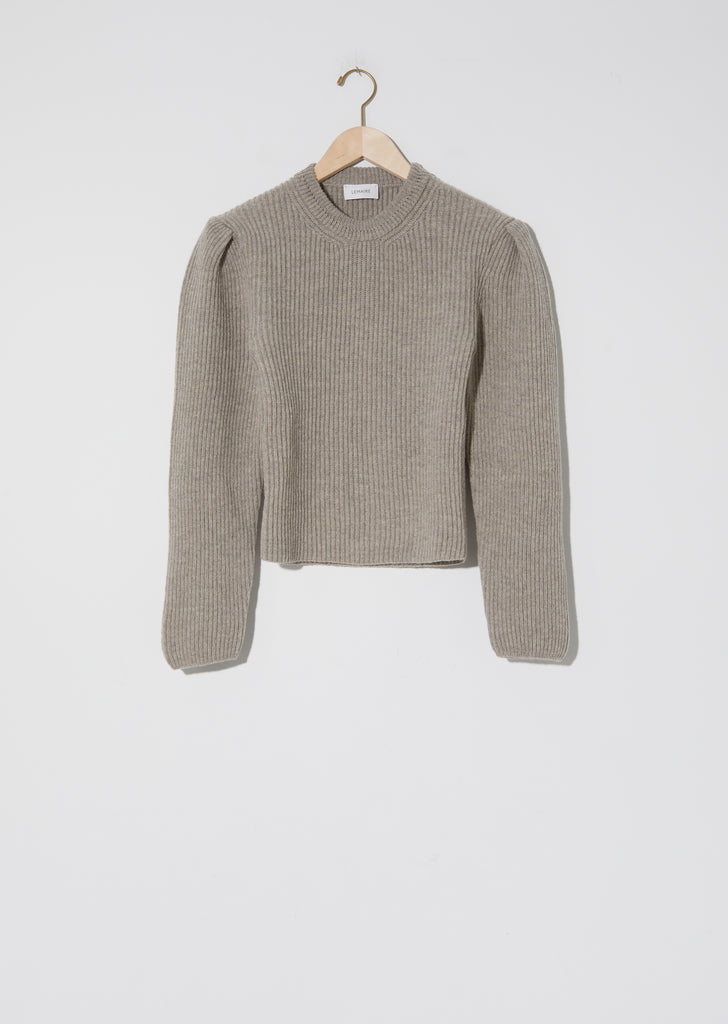Puffy Sleeves Sweater — Wisp Grey