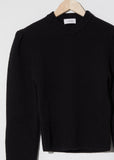 Puffy Sleeves Sweater — Black