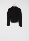 Puffy Sleeves Sweater — Black