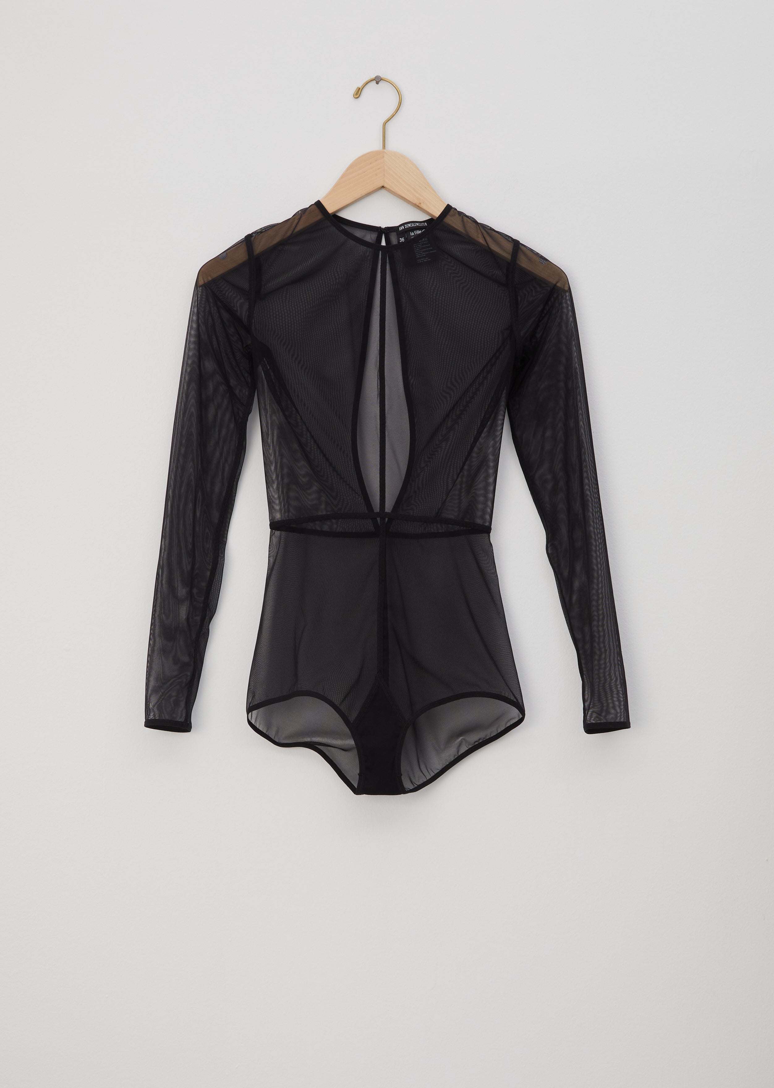 Soft Tulle Black Bodysuit – La Garçonne