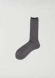 1*1 Rib Socks — Grey
