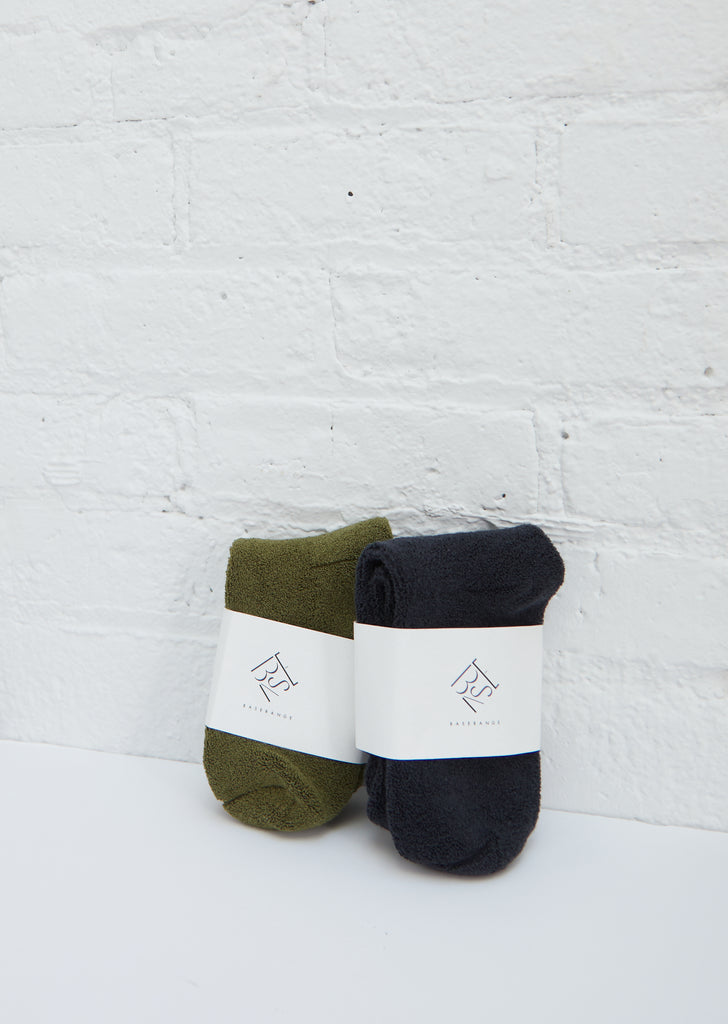 Buckle Overankle Socks — Charcoal