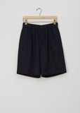 Polyester and Wool Gabardine Shorts