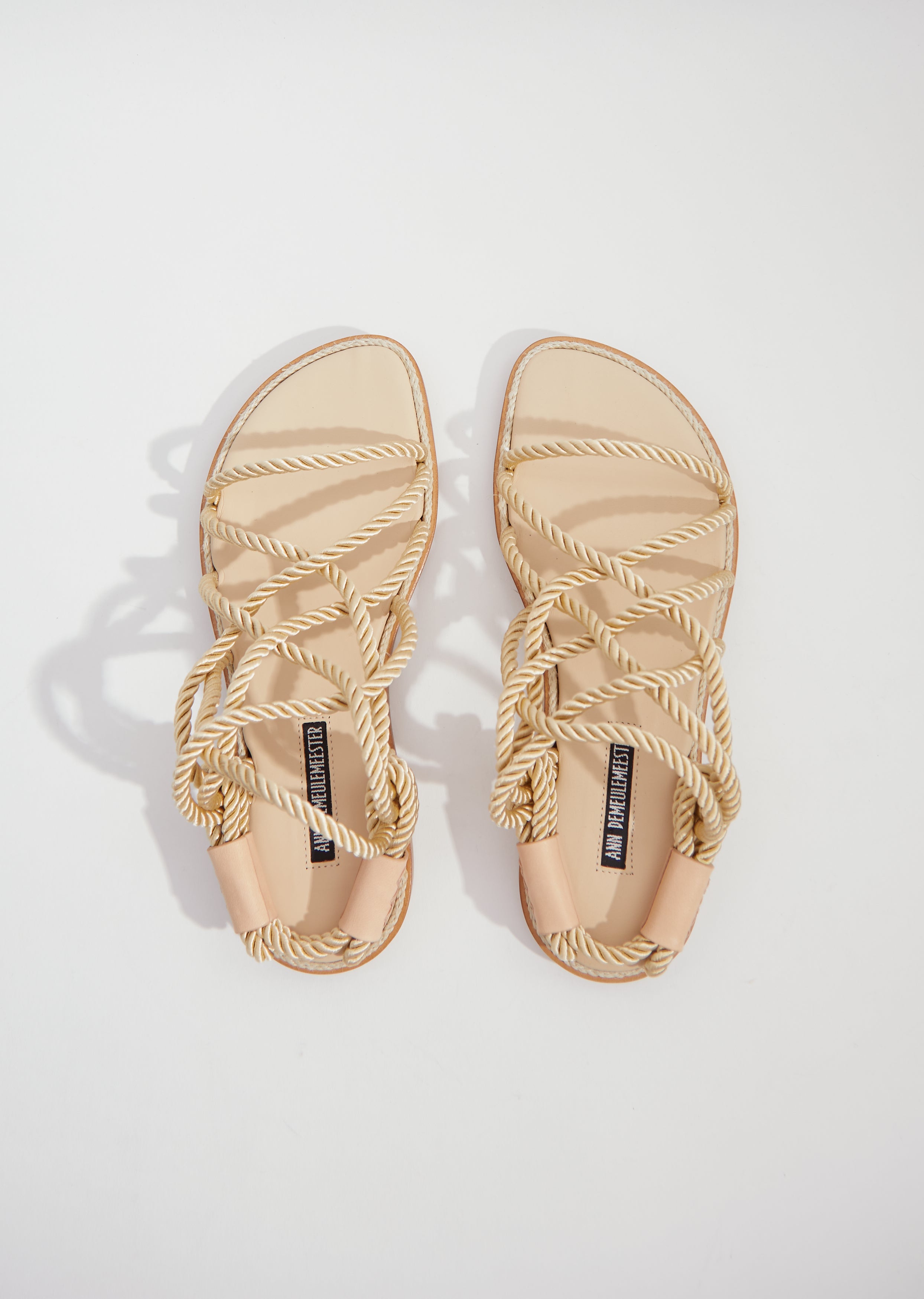Corded Open Sandals — Naturale - 36 / Corde Naturale