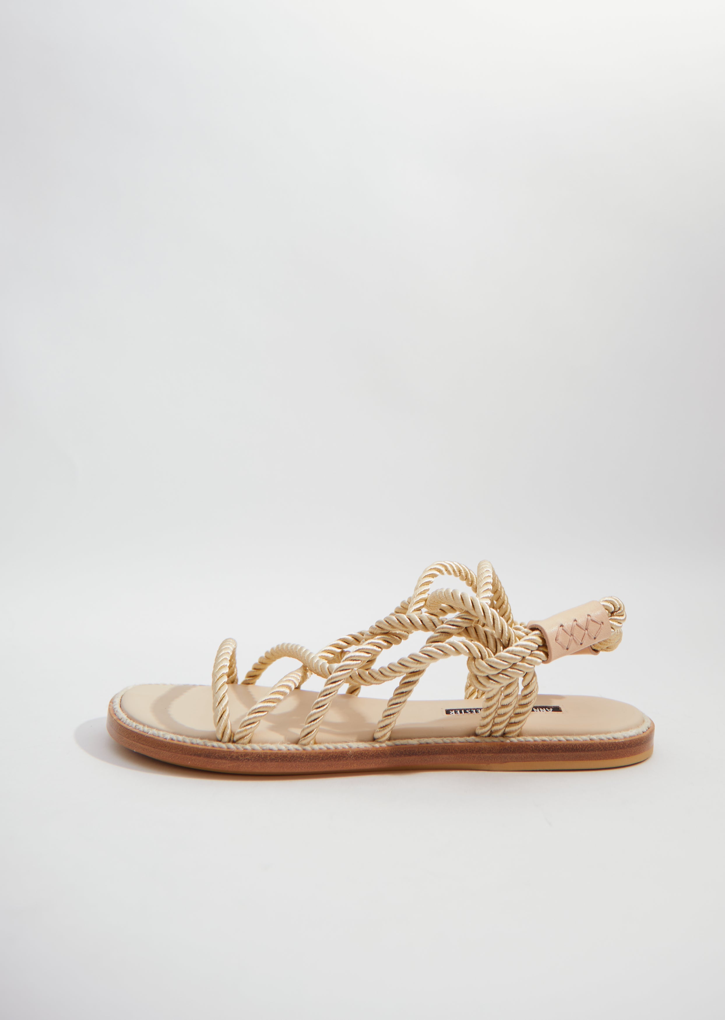 Corded Open Sandals — Naturale - 36 / Corde Naturale