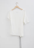 Asymmetrical Cotton Jersey T-Shirt — Off White