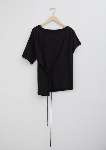 Asymmetrical Jersey T-Shirt — Elmer Black