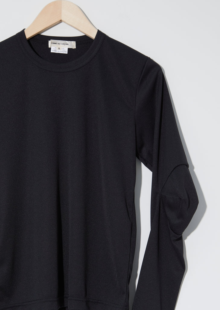 Long Sleeve Elbow T Shirt — Black