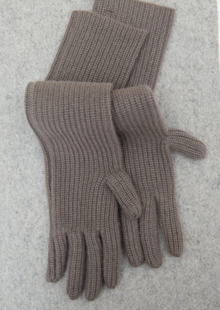 Alga Cashmere Gloves — Taupe