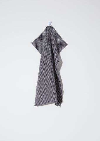 Linen Kitchen Cloth — Navy / Natural