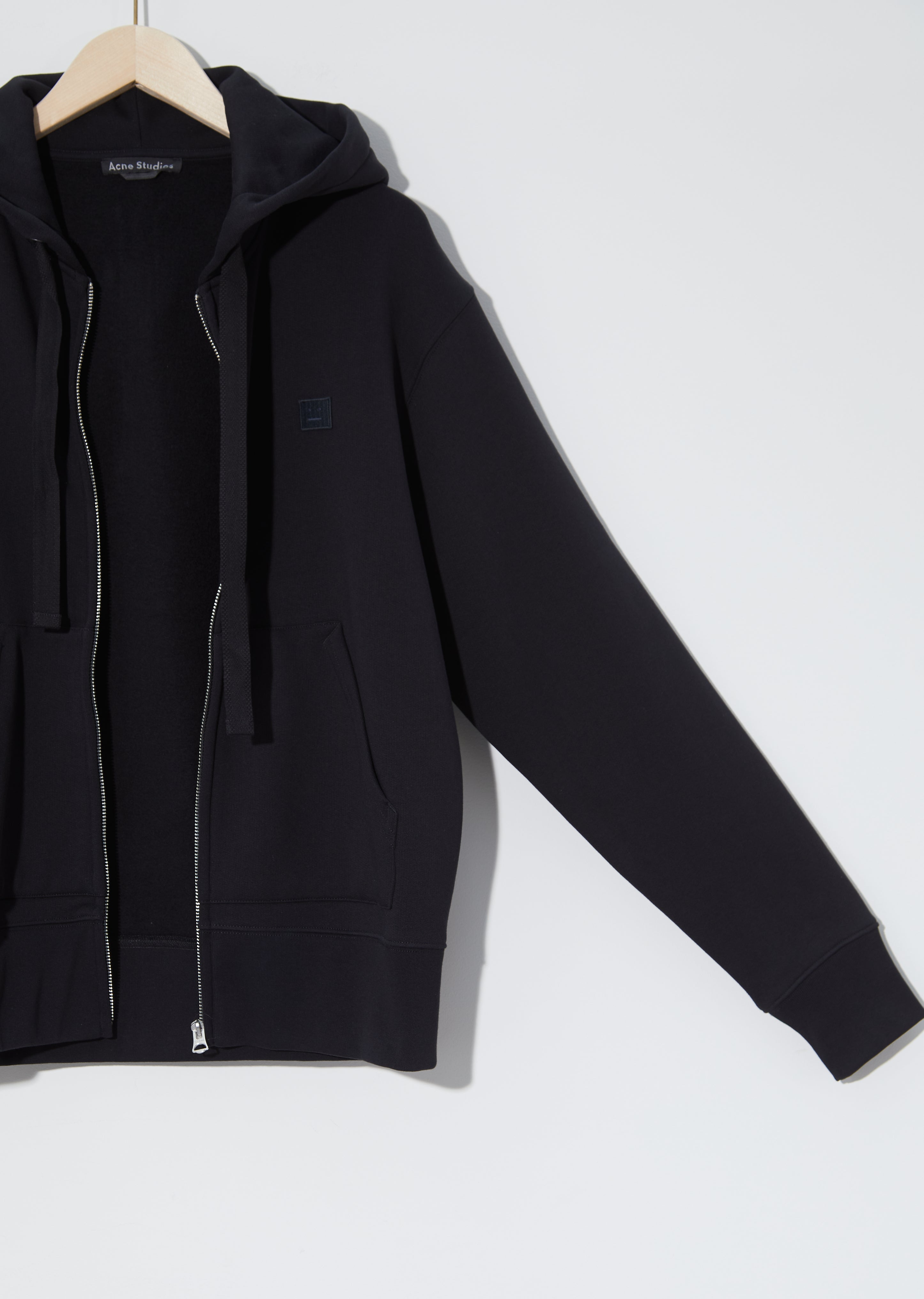 Unisex Ferris Zip Face Hoodie — Black – La Garçonne