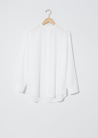 Cotton Collarless Blouse