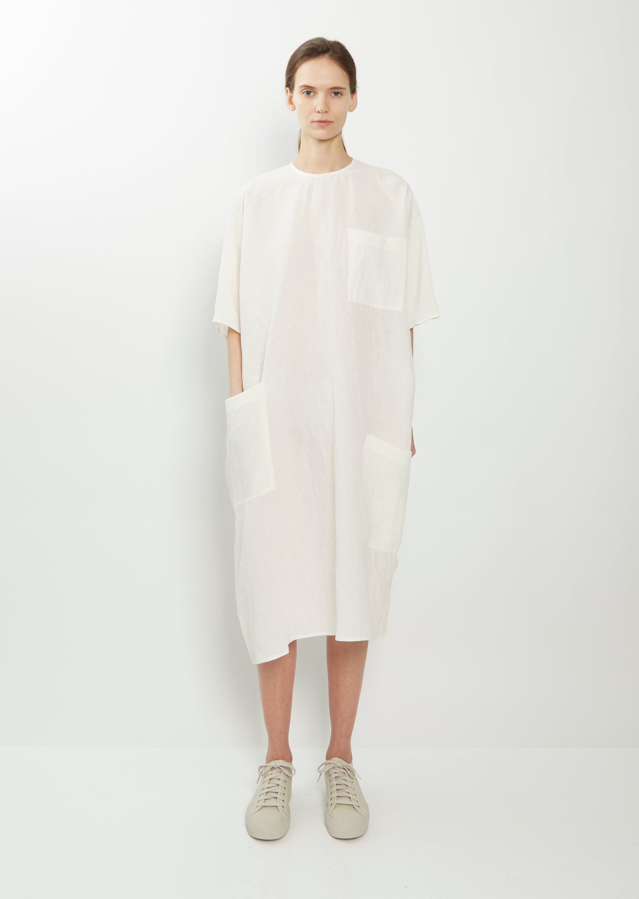 Denver Patched Pocket Linen Dress La Garonne Denver Patched Pocket Linen Dress La Garonne