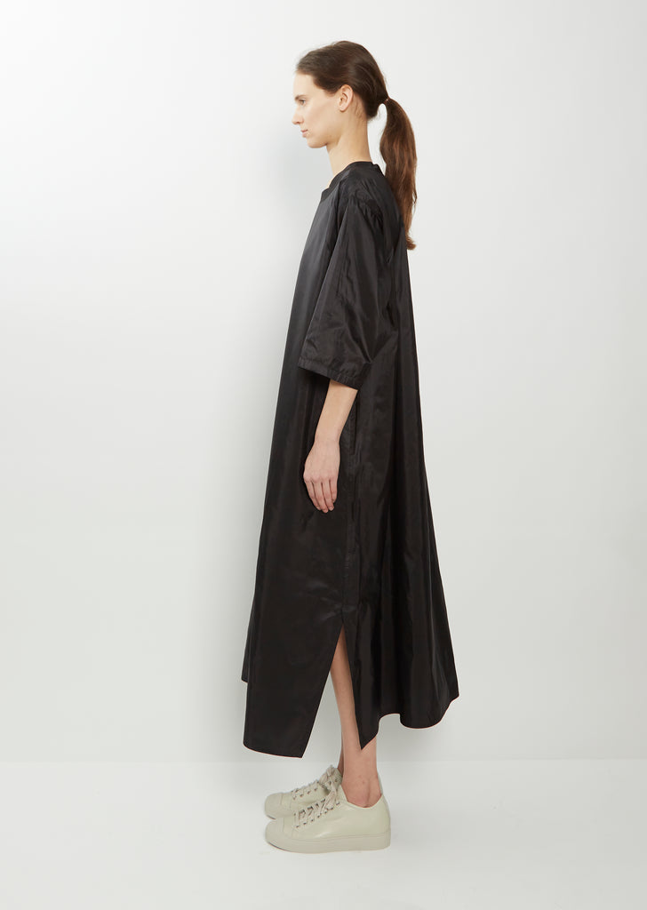 Darby Silk Taffeta Dress — Black