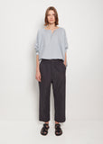 Chambray Twill Easy Trousers