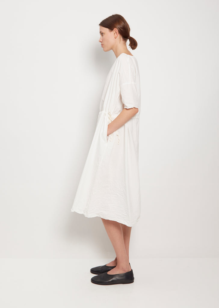 Tissue Cotton Oversized Dress — Milk