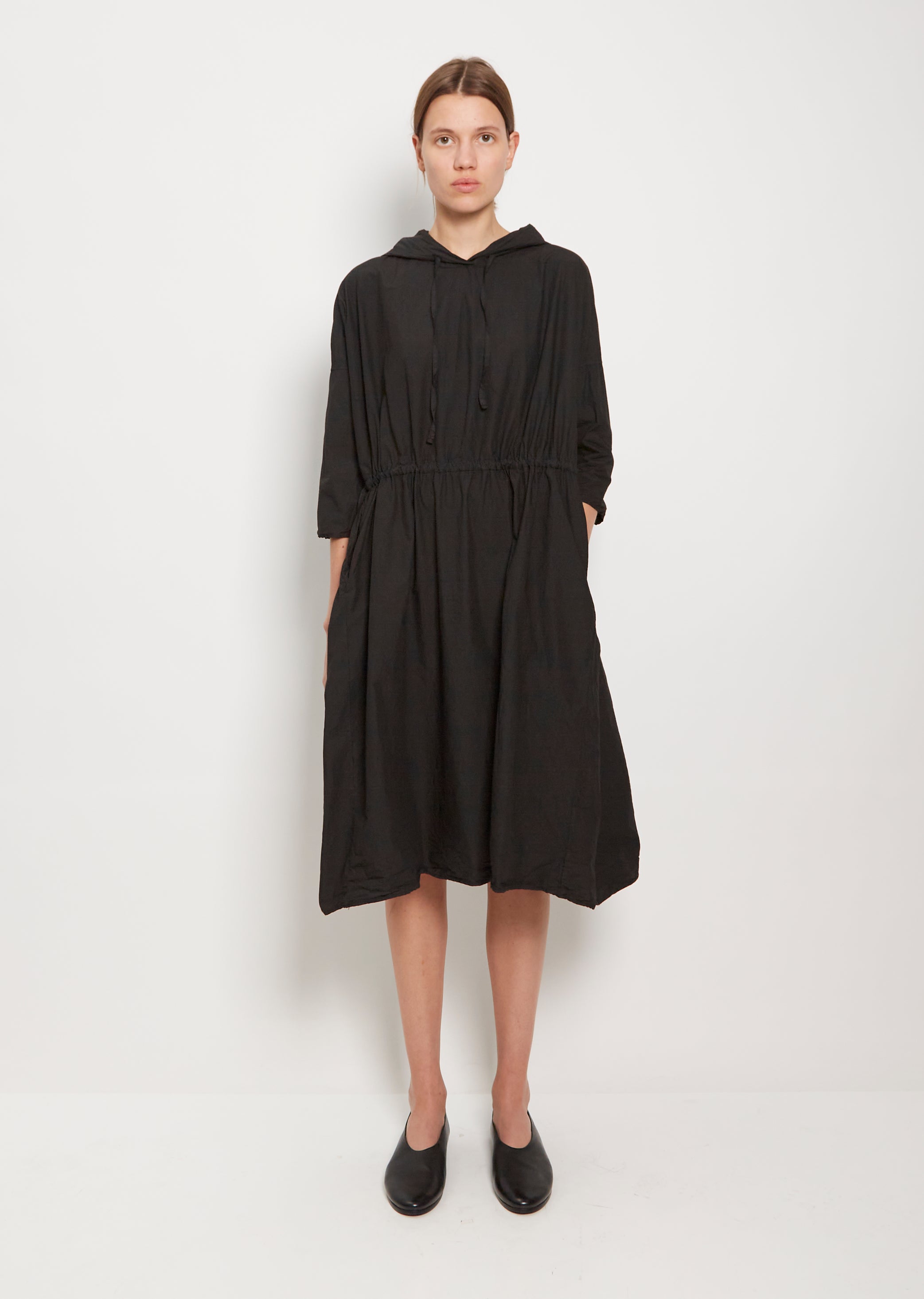 Tissue Cotton Hooded Dress – La Garçonne