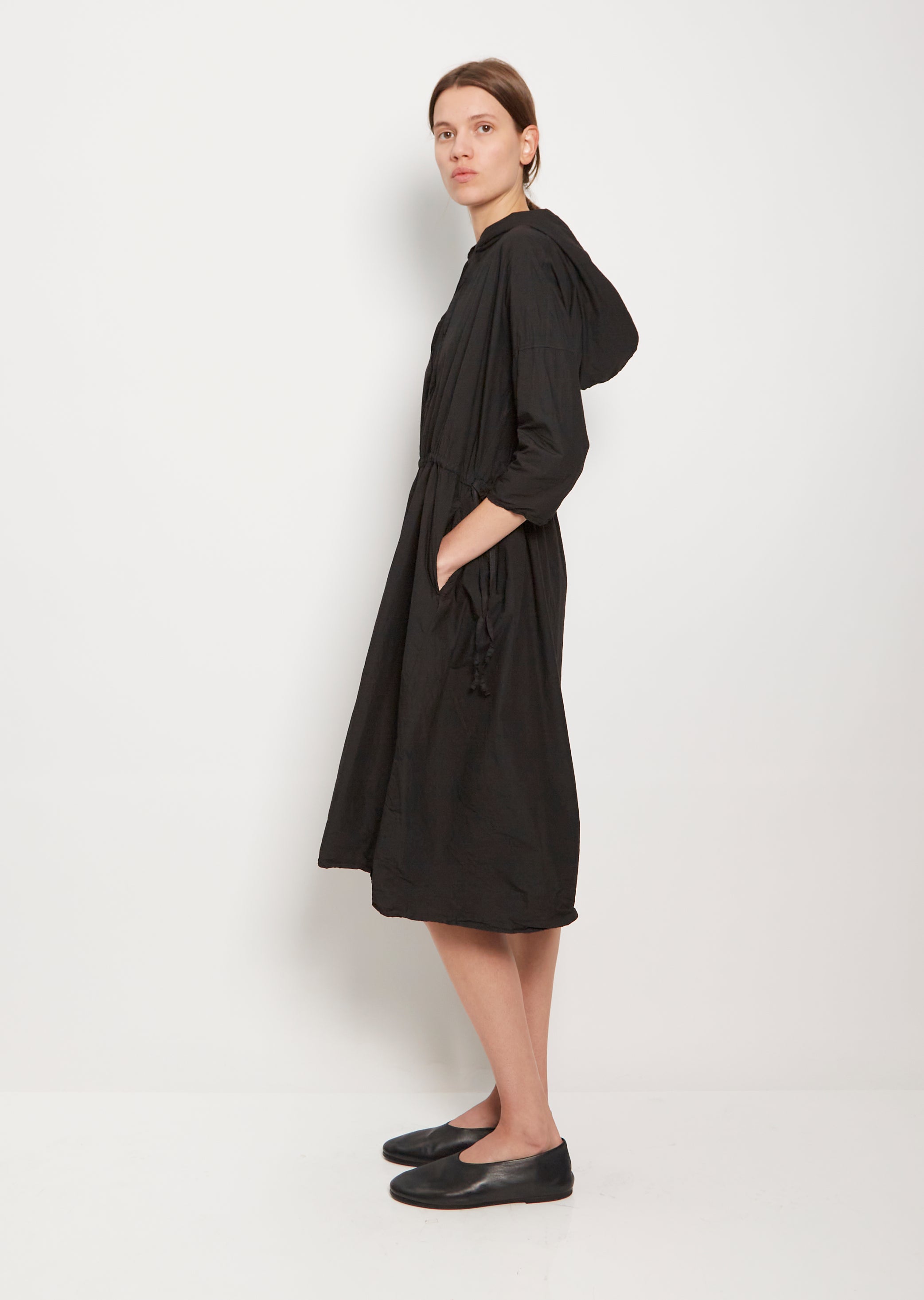 Tissue Cotton Hooded Dress – La Garçonne