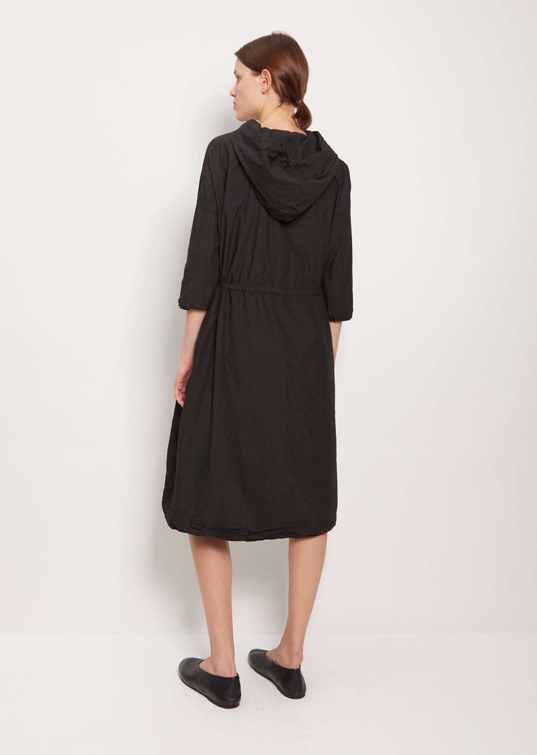 Tissue Cotton Hooded Dress – La Garçonne