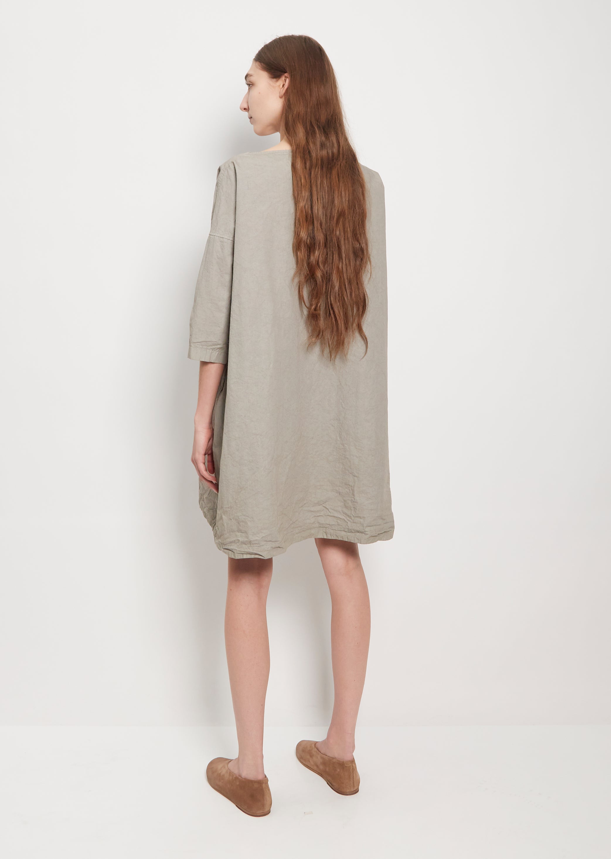 white christmas dresses Cotton Canvas Boatneck Dress La Garonne white christmas dresses Cotton Canvas Boatneck Dress La Garonne