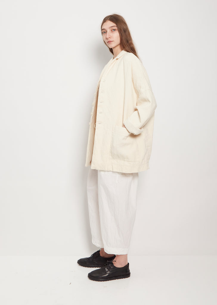 Cotton/Linen Big Blazer
