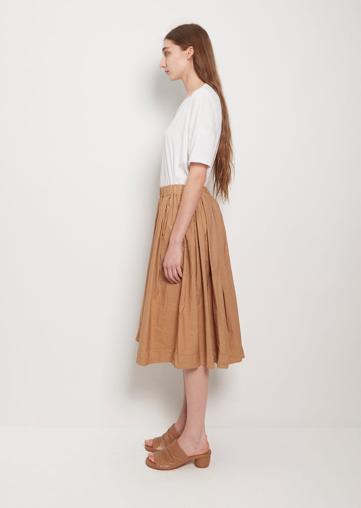 Tissue Cotton Pleated Skirt — Pottery